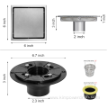 Shower Floor square Channel Drain